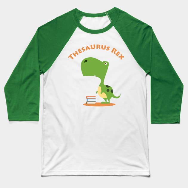 Thesauraus Rex Baseball T-Shirt by Ombre Dreams